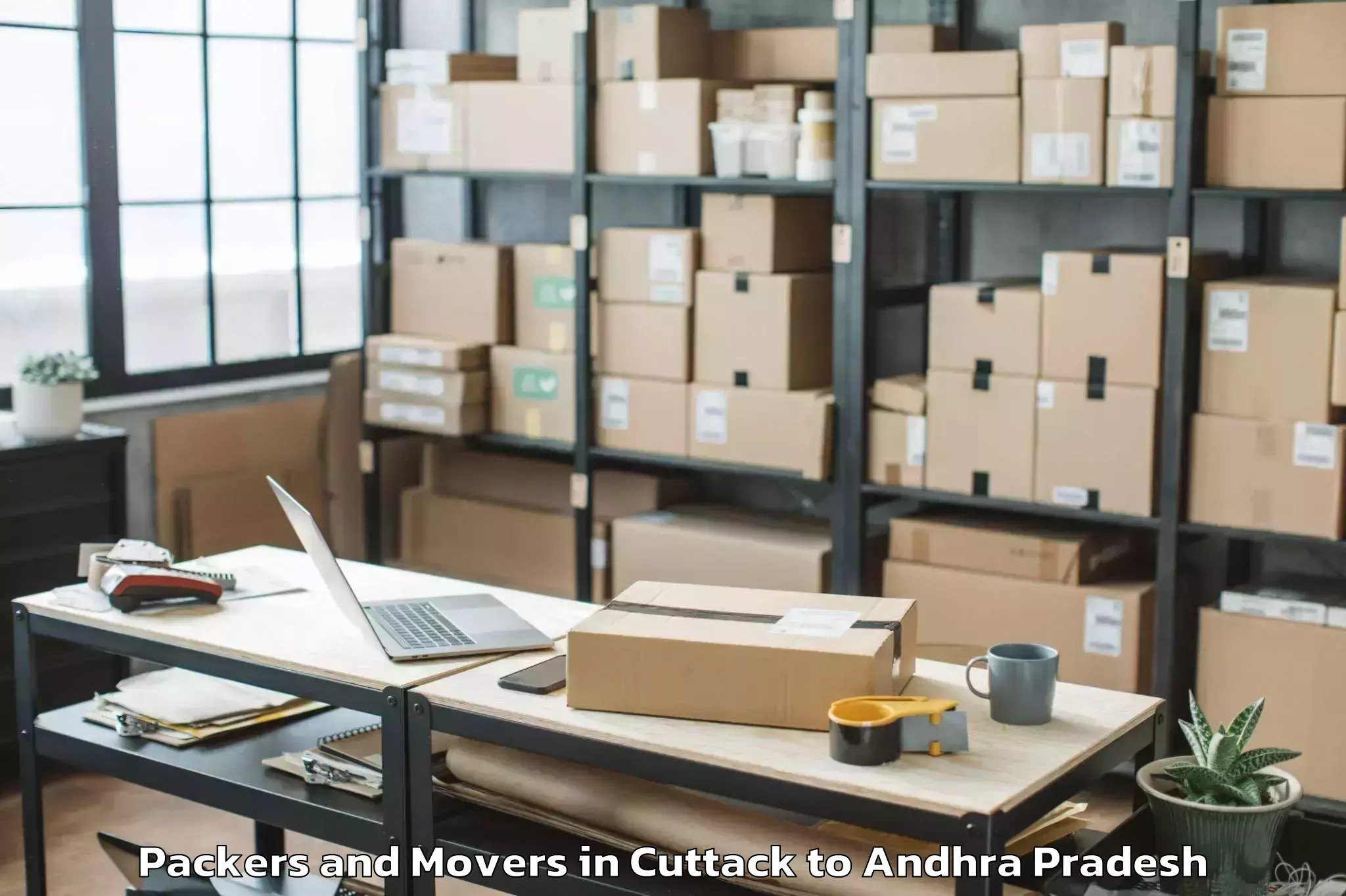 Trusted Cuttack to Jeelugu Milli Packers And Movers